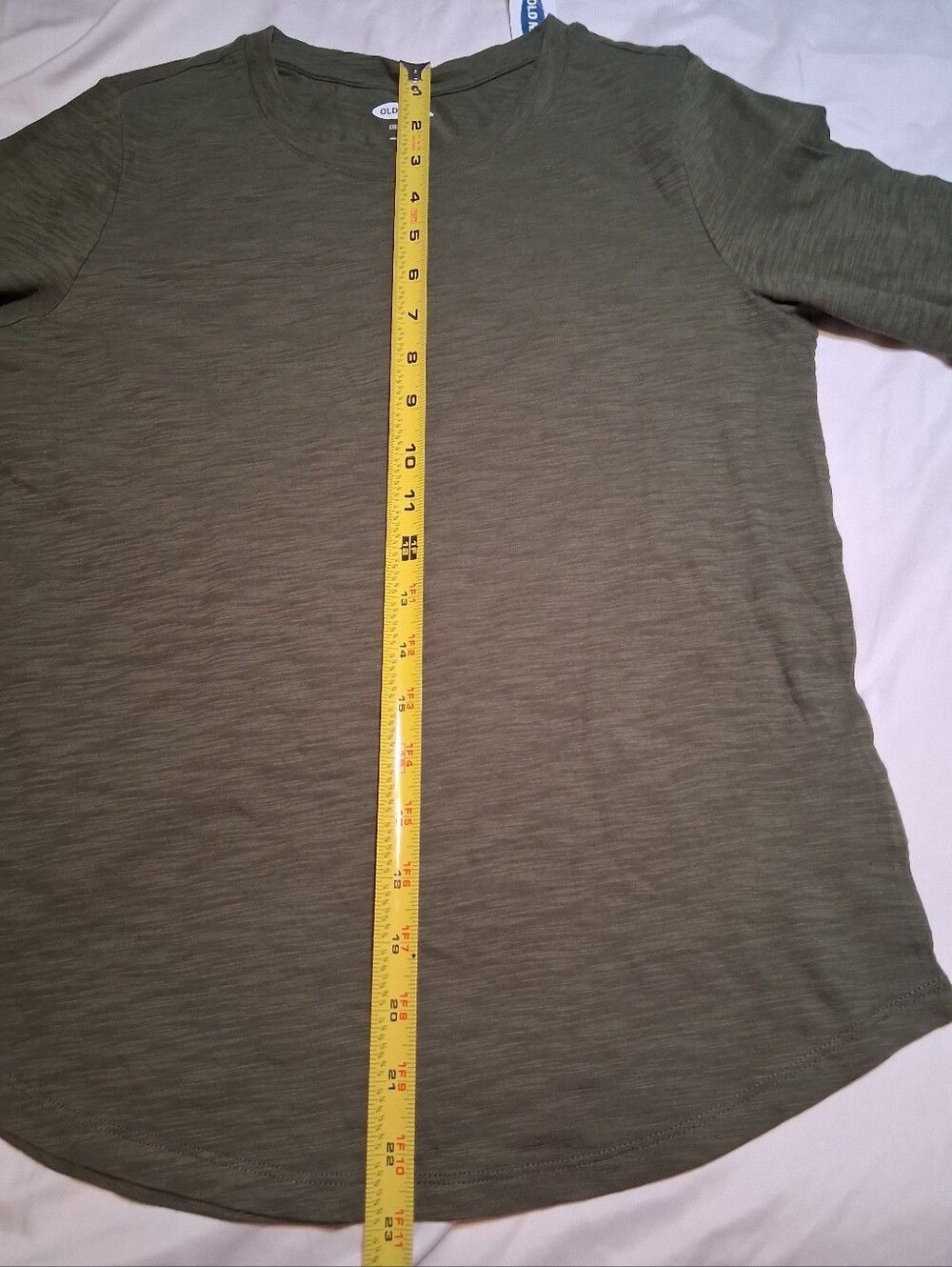 Old Navy Olive Green EveryWear Long-Sleeve Crew-Neck T-Shirt Women's Size XS - Picture 6 of 8